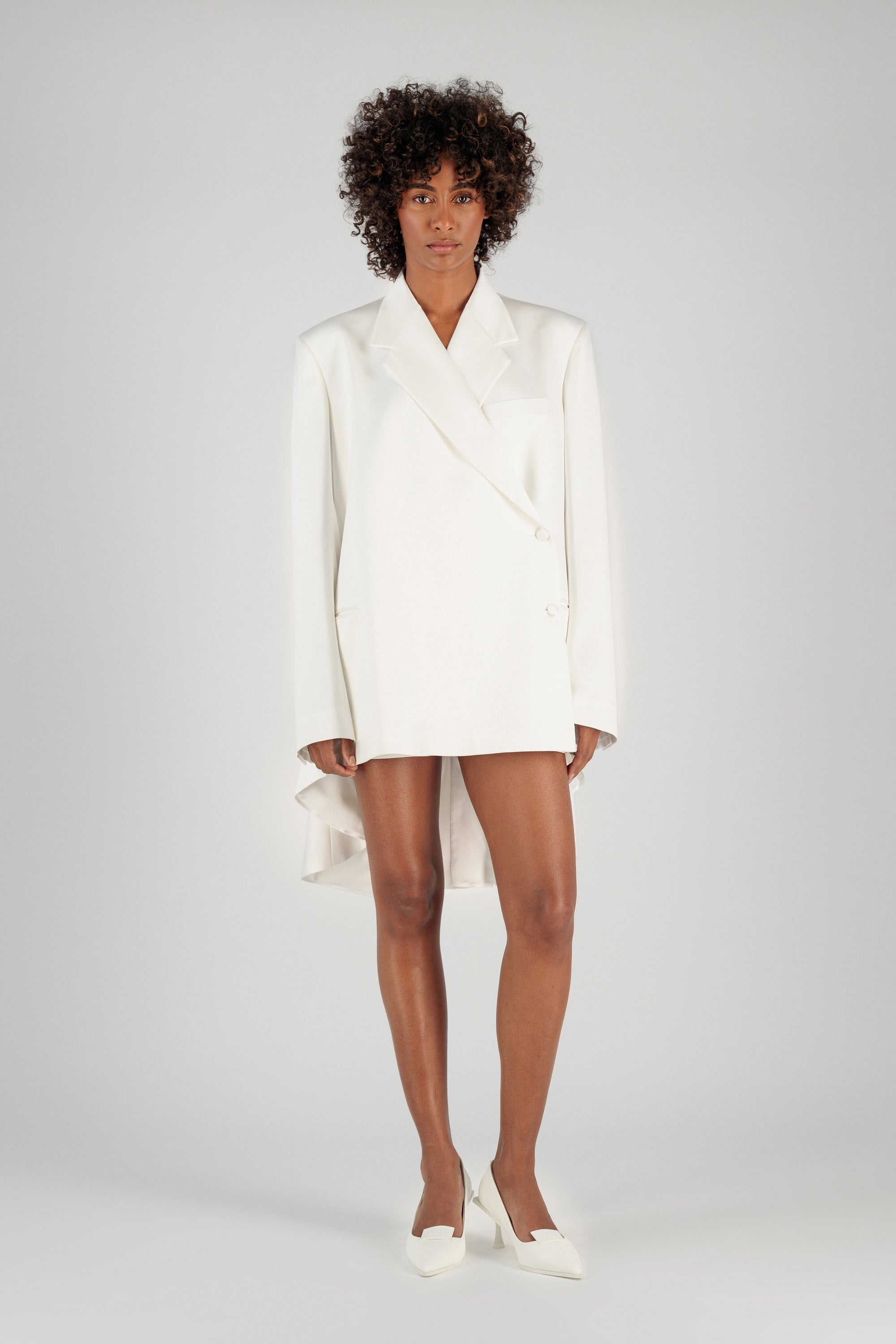 oversized blazer dress OVERSIZED SILK BLAZER DRESS – BLSSD