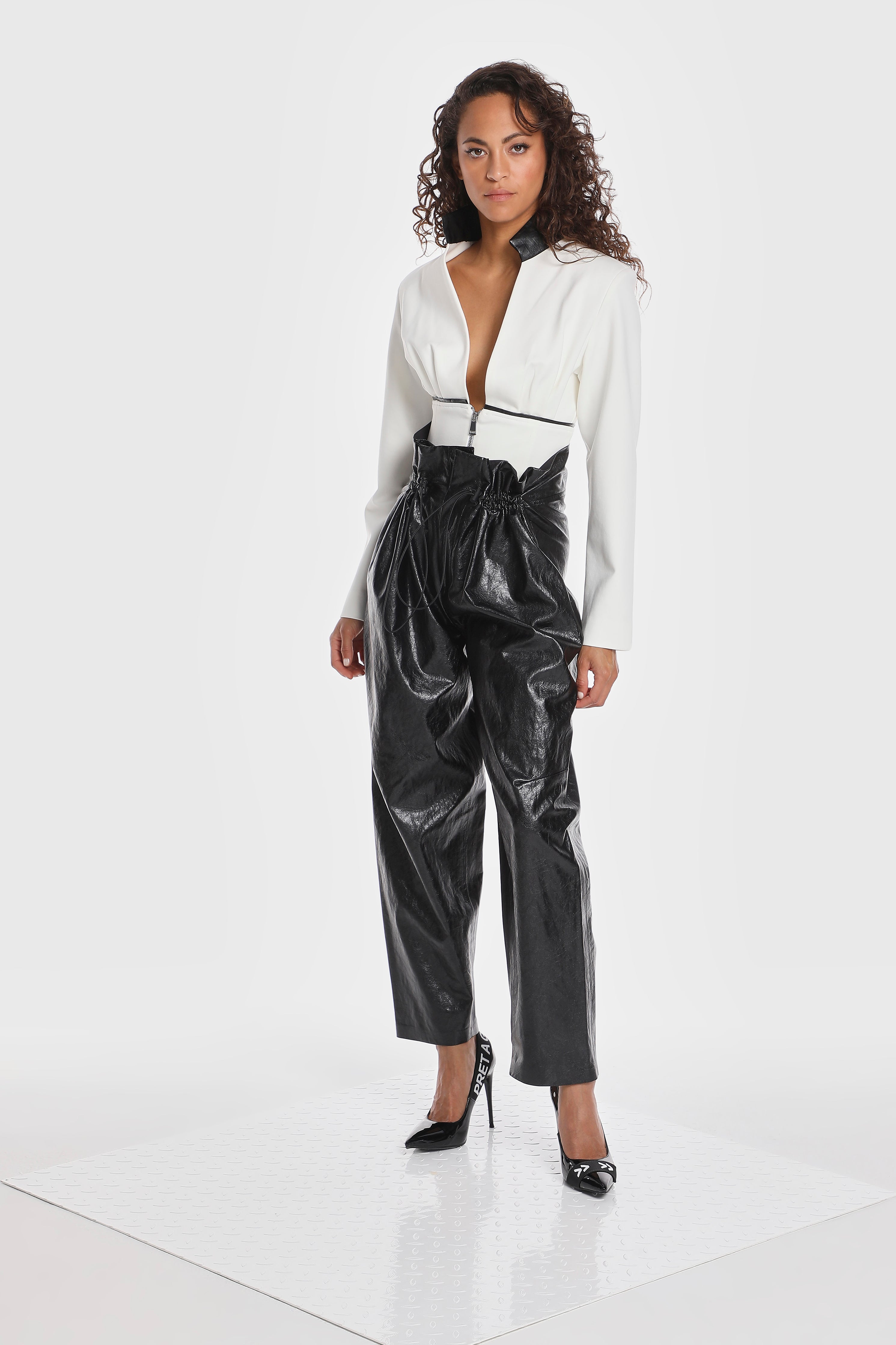 VEGAN LEATHER PARACHUTE PANTS – BLSSD