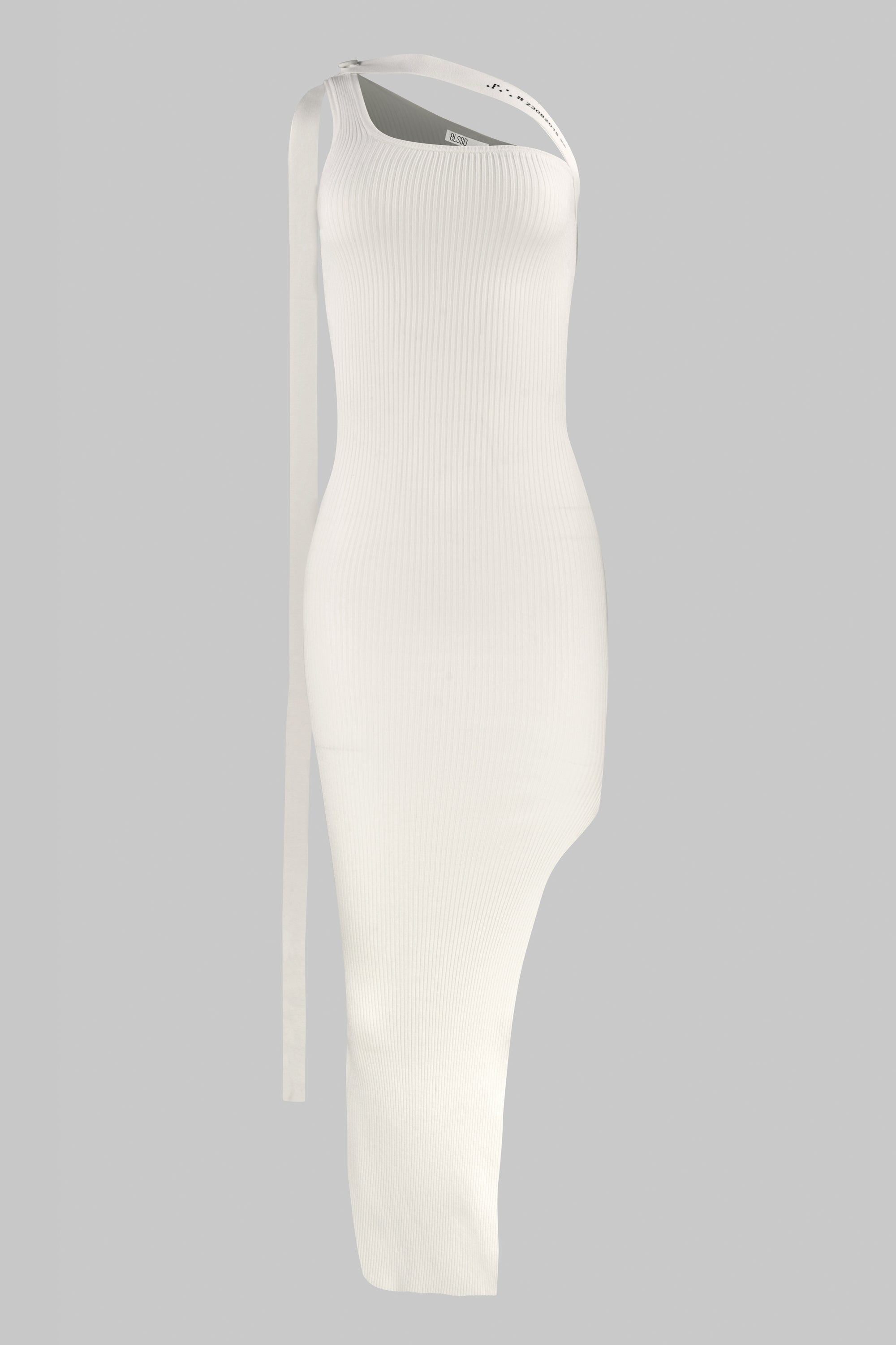 CODE ASYMMETRIC STRAP KNIT DRESS BLSSD CODE ASYMMETRIC STRAP KNIT DRESS BLSSD