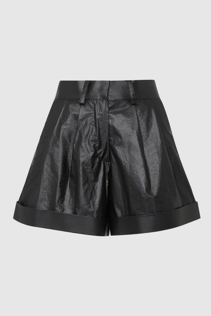 Black flare shorts clearance